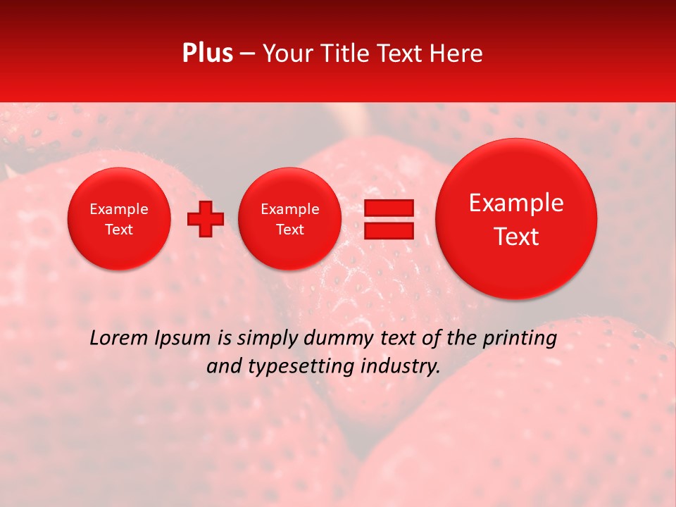 A Bunch Of Strawberries Sitting On Top Of Each Other PowerPoint Template