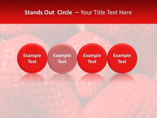 A Bunch Of Strawberries Sitting On Top Of Each Other PowerPoint Template