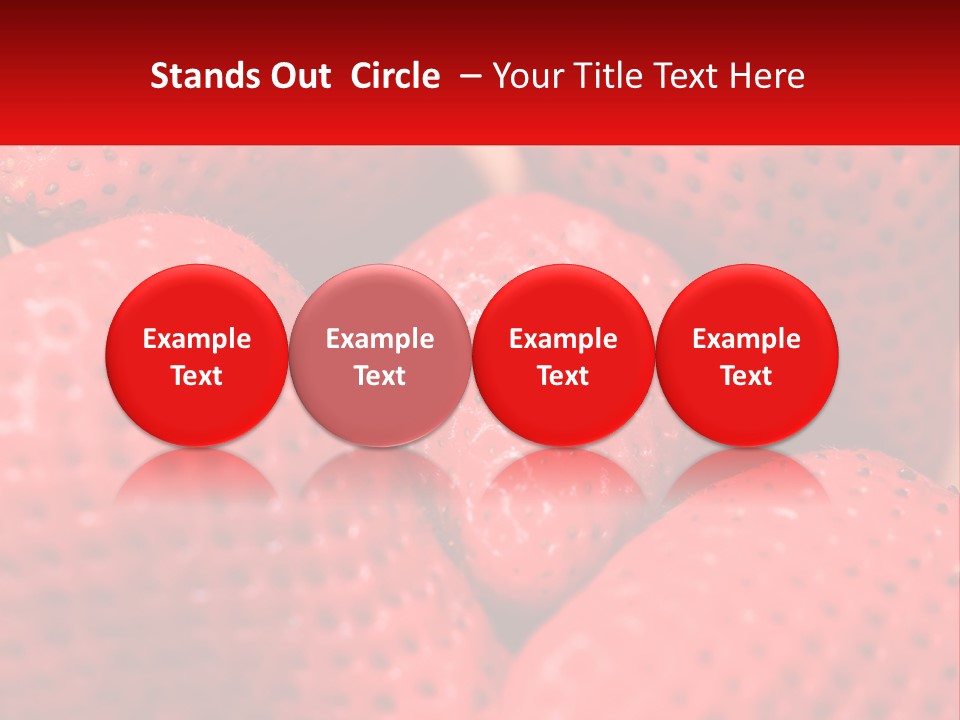 A Bunch Of Strawberries Sitting On Top Of Each Other PowerPoint Template
