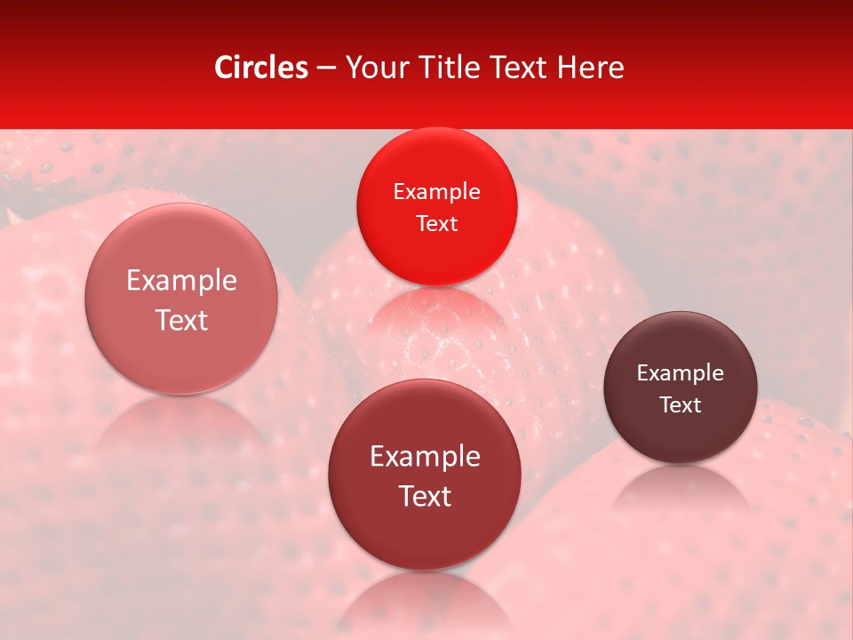 A Bunch Of Strawberries Sitting On Top Of Each Other PowerPoint Template