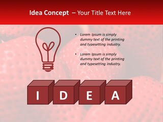 A Bunch Of Strawberries Sitting On Top Of Each Other PowerPoint Template