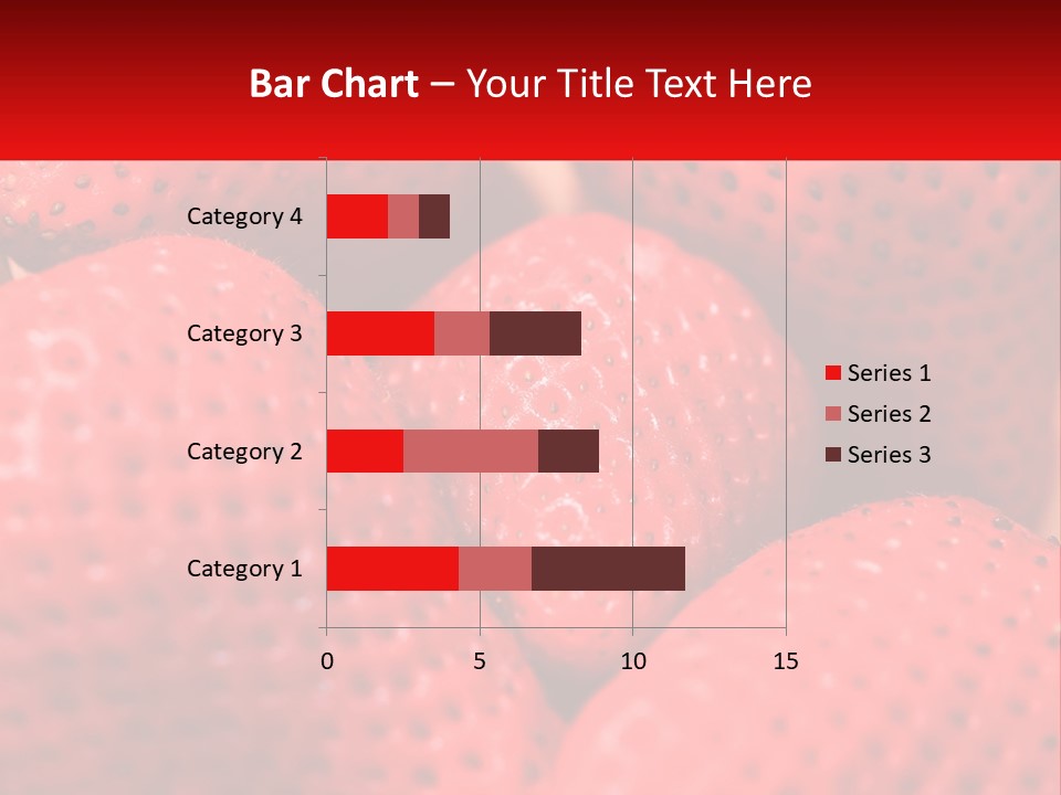 A Bunch Of Strawberries Sitting On Top Of Each Other PowerPoint Template