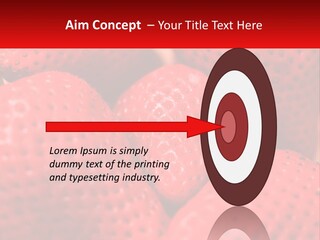 A Bunch Of Strawberries Sitting On Top Of Each Other PowerPoint Template