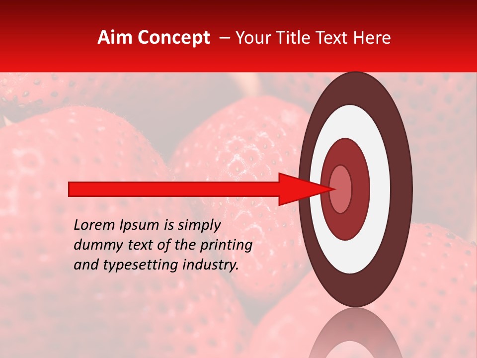 A Bunch Of Strawberries Sitting On Top Of Each Other PowerPoint Template