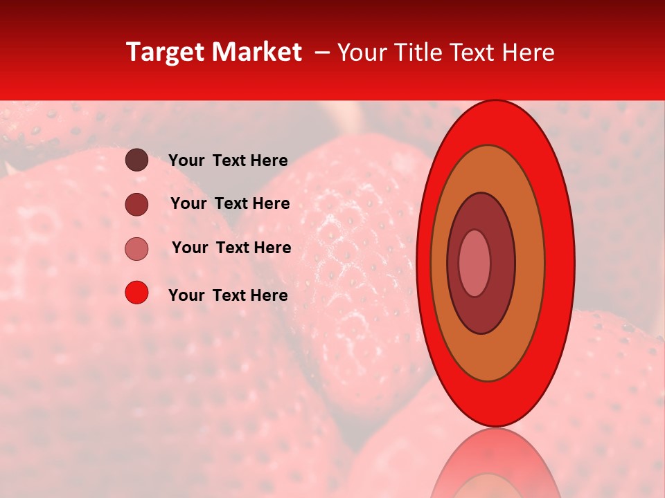 A Bunch Of Strawberries Sitting On Top Of Each Other PowerPoint Template