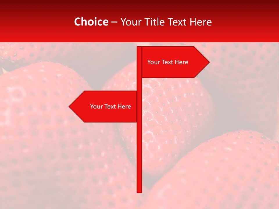 A Bunch Of Strawberries Sitting On Top Of Each Other PowerPoint Template