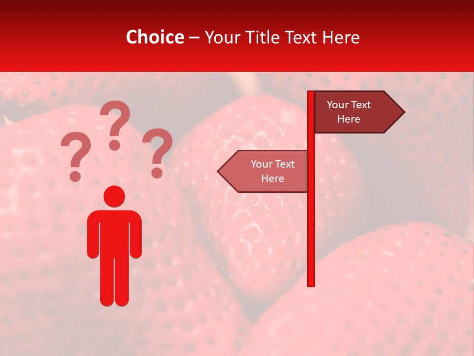 A Bunch Of Strawberries Sitting On Top Of Each Other PowerPoint Template