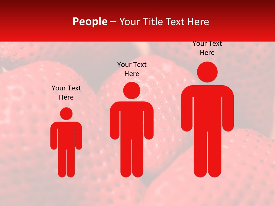 A Bunch Of Strawberries Sitting On Top Of Each Other PowerPoint Template