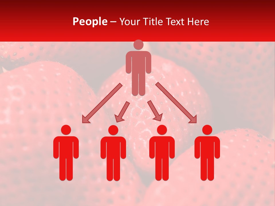 A Bunch Of Strawberries Sitting On Top Of Each Other PowerPoint Template