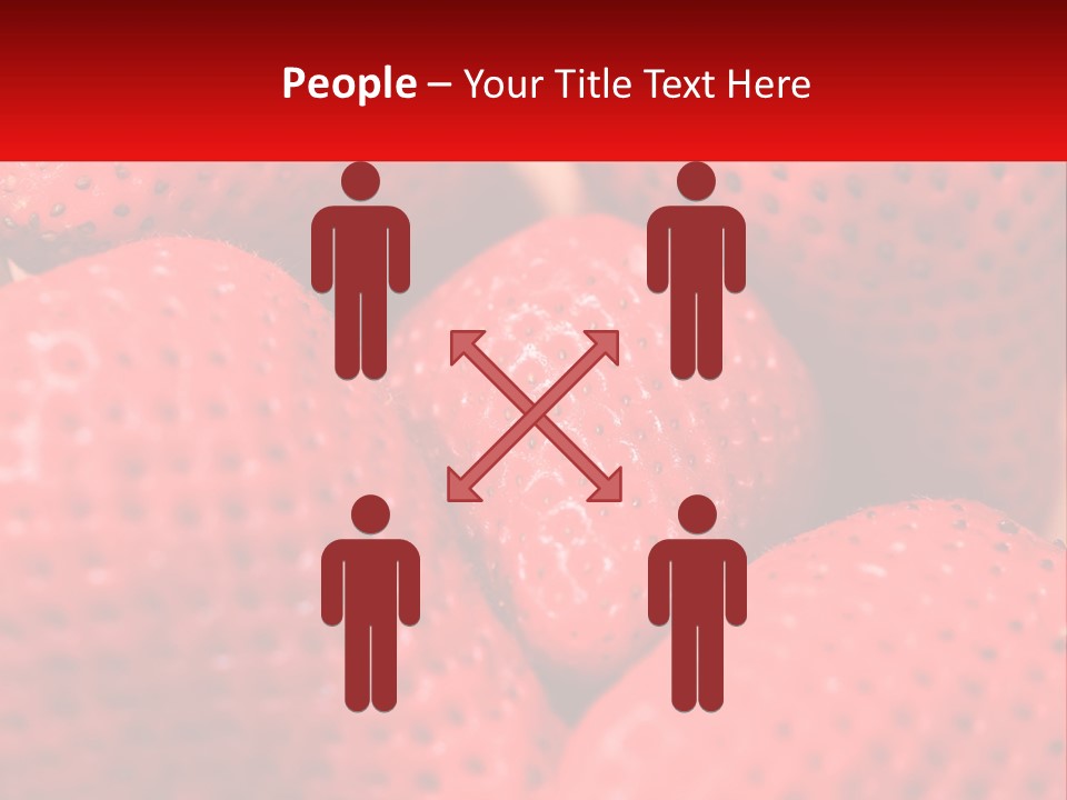 A Bunch Of Strawberries Sitting On Top Of Each Other PowerPoint Template