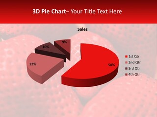 A Bunch Of Strawberries Sitting On Top Of Each Other PowerPoint Template
