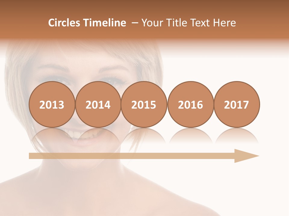 A Woman With Blonde Hair Smiling At The Camera PowerPoint Template