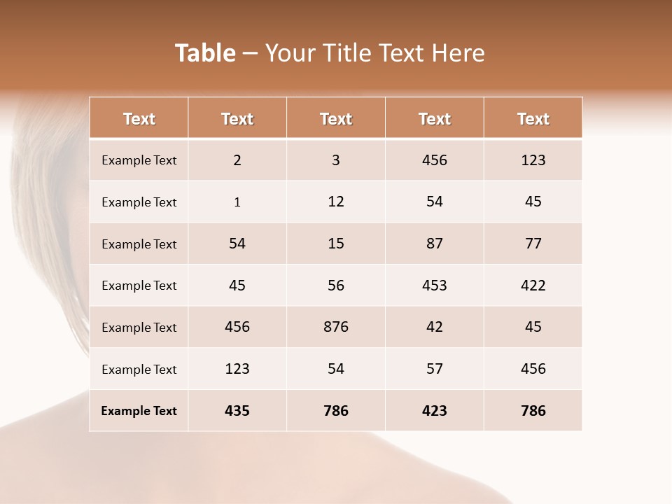 A Woman With Blonde Hair Smiling At The Camera PowerPoint Template