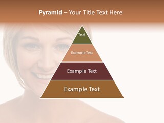 A Woman With Blonde Hair Smiling At The Camera PowerPoint Template