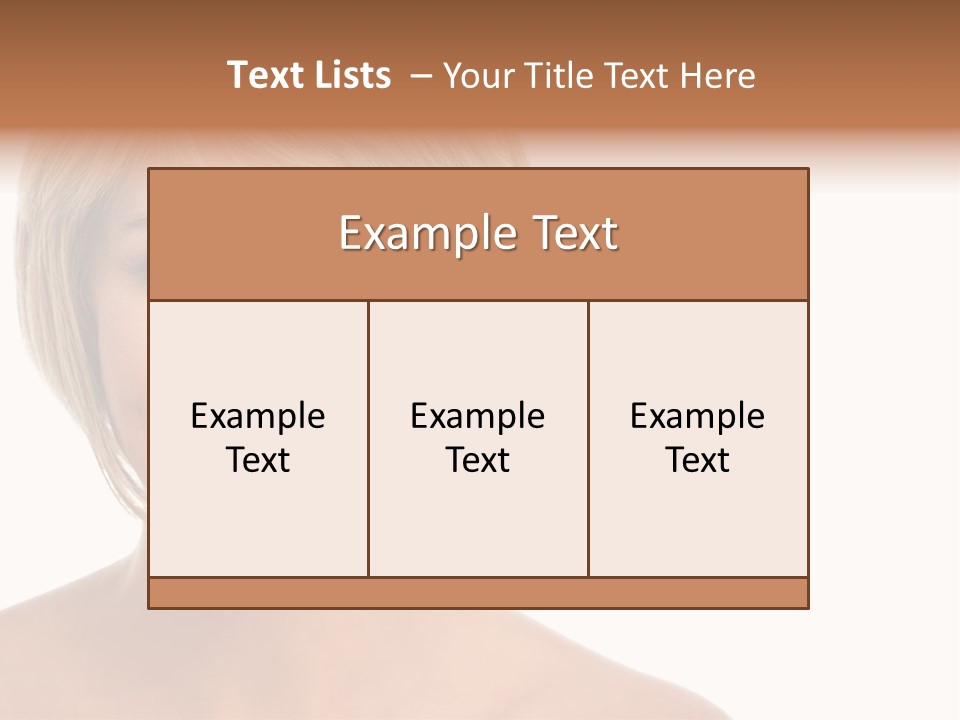 A Woman With Blonde Hair Smiling At The Camera PowerPoint Template