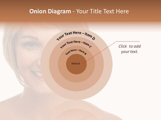 A Woman With Blonde Hair Smiling At The Camera PowerPoint Template