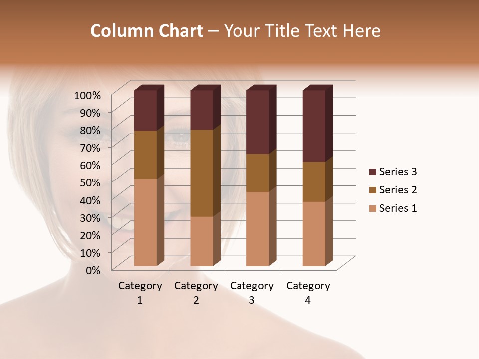 A Woman With Blonde Hair Smiling At The Camera PowerPoint Template