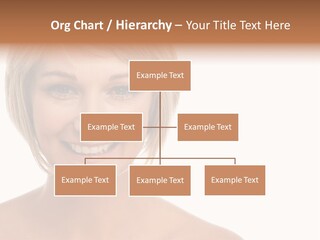 A Woman With Blonde Hair Smiling At The Camera PowerPoint Template