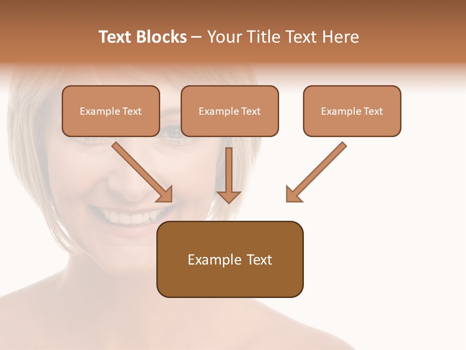 A Woman With Blonde Hair Smiling At The Camera PowerPoint Template