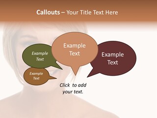 A Woman With Blonde Hair Smiling At The Camera PowerPoint Template