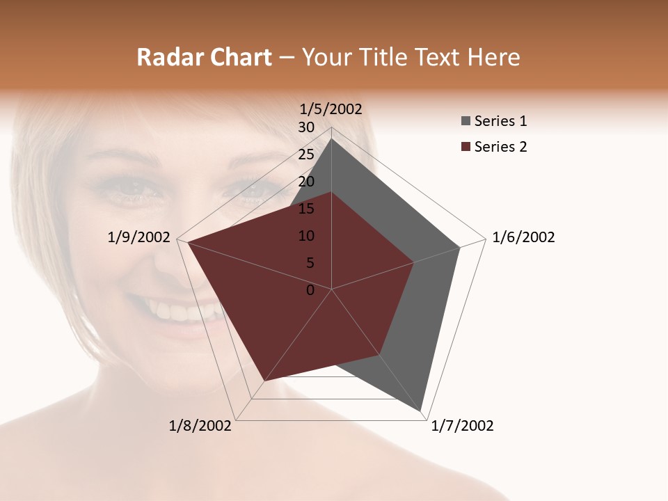 A Woman With Blonde Hair Smiling At The Camera PowerPoint Template