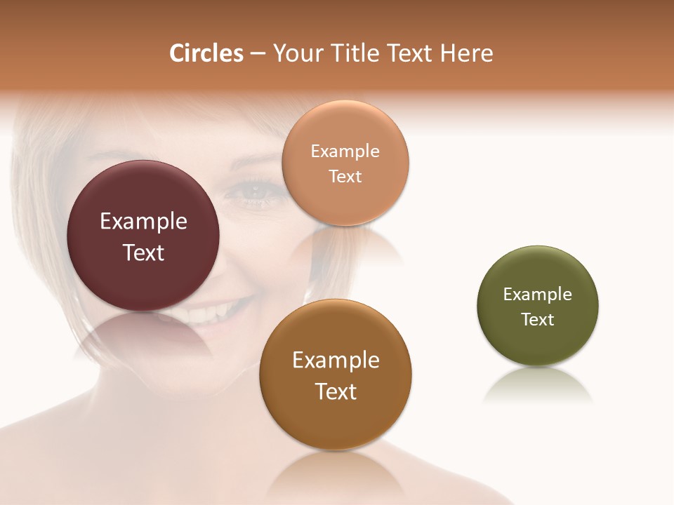 A Woman With Blonde Hair Smiling At The Camera PowerPoint Template