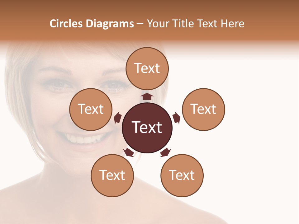 A Woman With Blonde Hair Smiling At The Camera PowerPoint Template