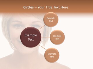 A Woman With Blonde Hair Smiling At The Camera PowerPoint Template