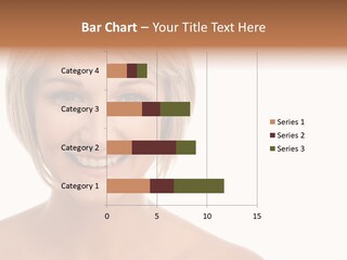 A Woman With Blonde Hair Smiling At The Camera PowerPoint Template