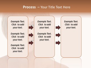 A Woman With Blonde Hair Smiling At The Camera PowerPoint Template