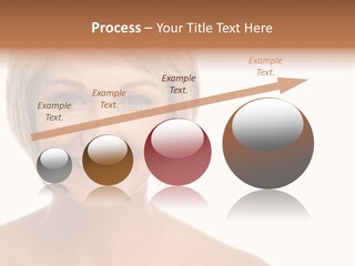 A Woman With Blonde Hair Smiling At The Camera PowerPoint Template