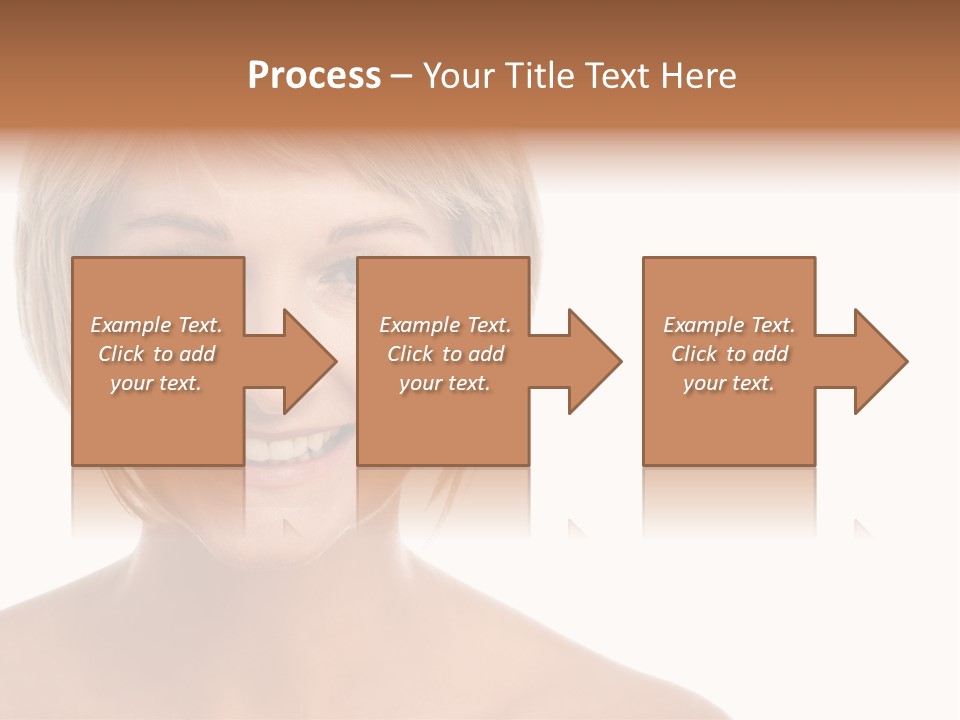 A Woman With Blonde Hair Smiling At The Camera PowerPoint Template