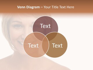 A Woman With Blonde Hair Smiling At The Camera PowerPoint Template