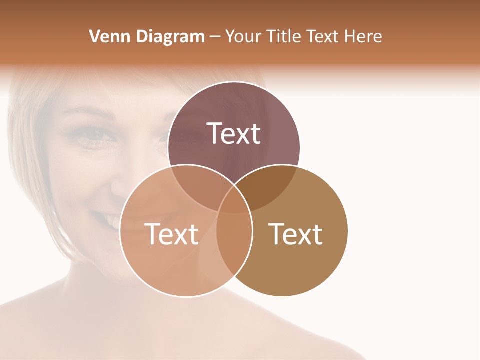 A Woman With Blonde Hair Smiling At The Camera PowerPoint Template