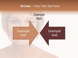 A Woman With Blonde Hair Smiling At The Camera PowerPoint Template