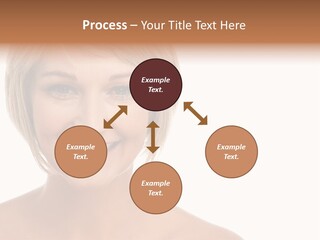 A Woman With Blonde Hair Smiling At The Camera PowerPoint Template
