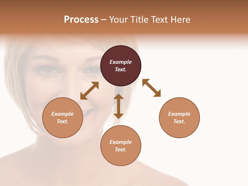 A Woman With Blonde Hair Smiling At The Camera PowerPoint Template
