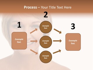 A Woman With Blonde Hair Smiling At The Camera PowerPoint Template