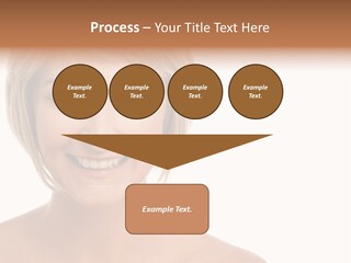 A Woman With Blonde Hair Smiling At The Camera PowerPoint Template