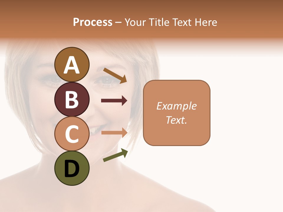 A Woman With Blonde Hair Smiling At The Camera PowerPoint Template