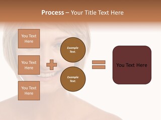 A Woman With Blonde Hair Smiling At The Camera PowerPoint Template