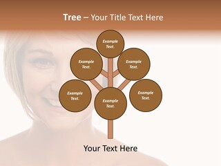 A Woman With Blonde Hair Smiling At The Camera PowerPoint Template