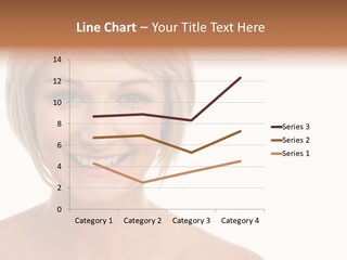 A Woman With Blonde Hair Smiling At The Camera PowerPoint Template