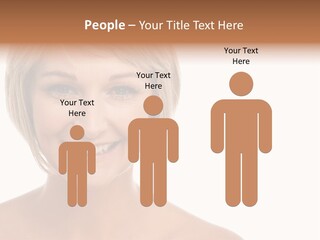 A Woman With Blonde Hair Smiling At The Camera PowerPoint Template