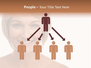 A Woman With Blonde Hair Smiling At The Camera PowerPoint Template