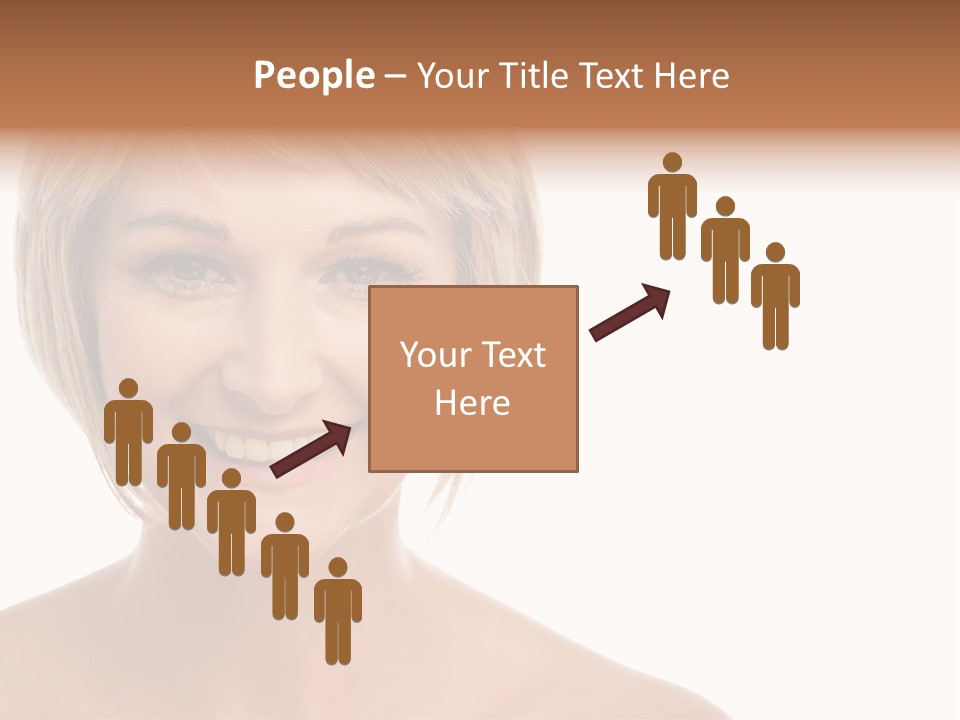A Woman With Blonde Hair Smiling At The Camera PowerPoint Template