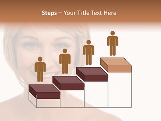 A Woman With Blonde Hair Smiling At The Camera PowerPoint Template