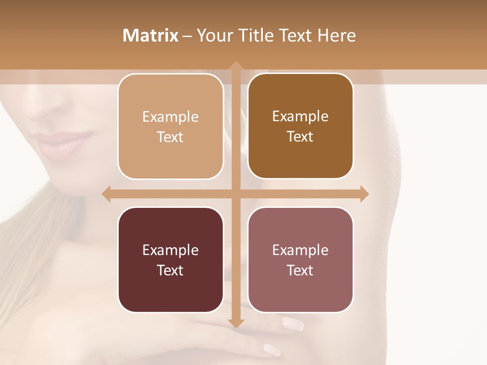 A Beautiful Woman In A White Dress Posing For A Picture PowerPoint Template