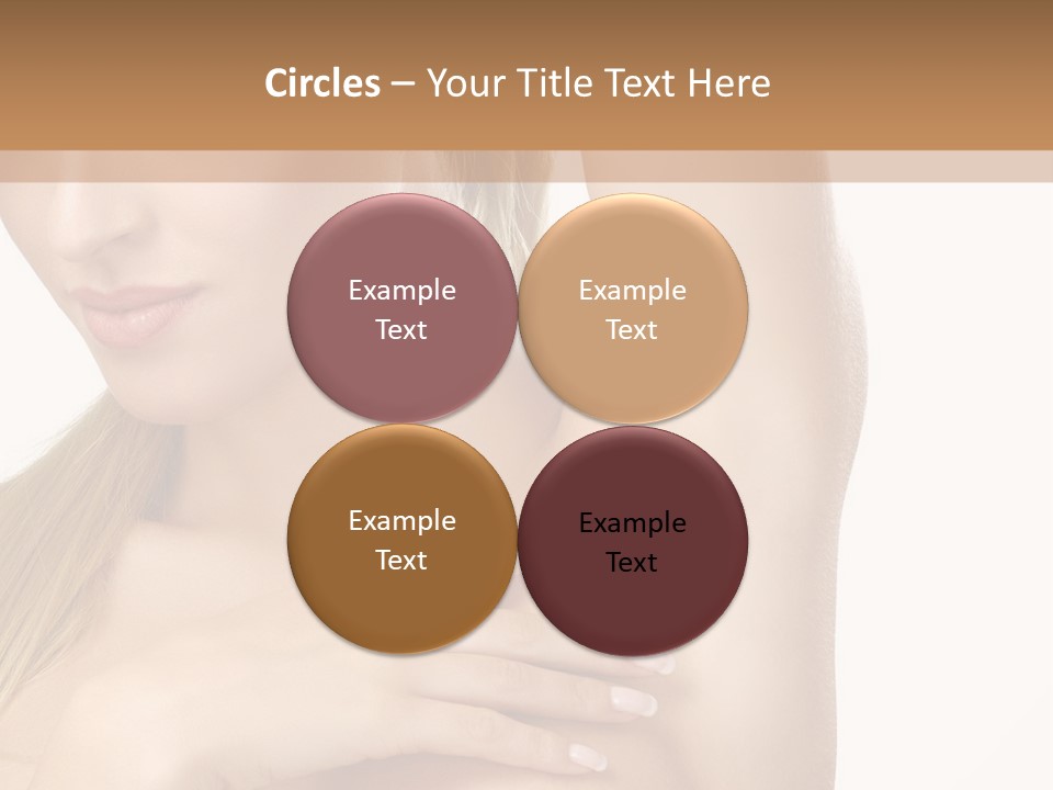 A Beautiful Woman In A White Dress Posing For A Picture PowerPoint Template