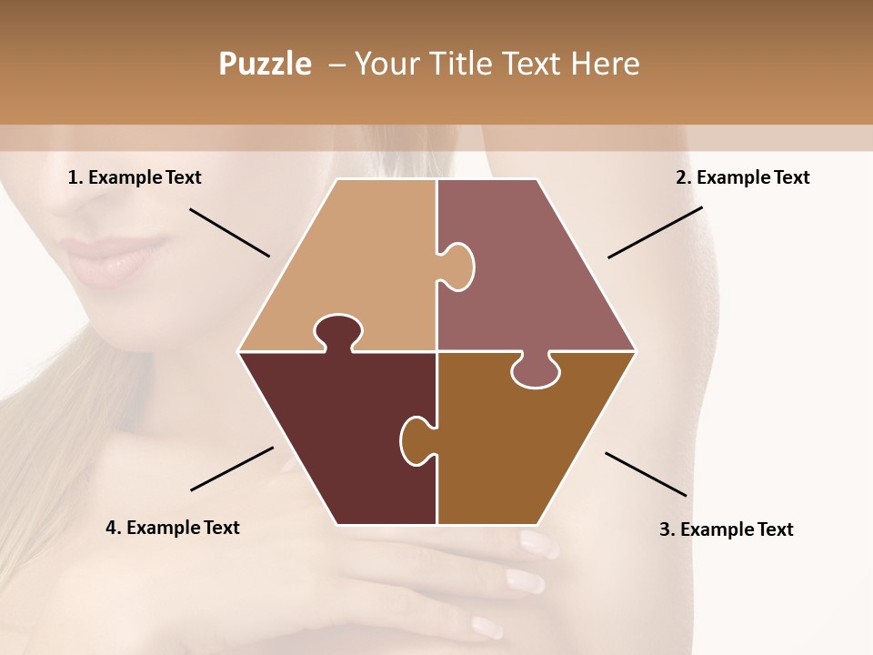 A Beautiful Woman In A White Dress Posing For A Picture PowerPoint Template